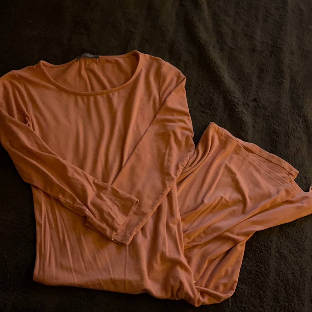 Peach bodycon dress